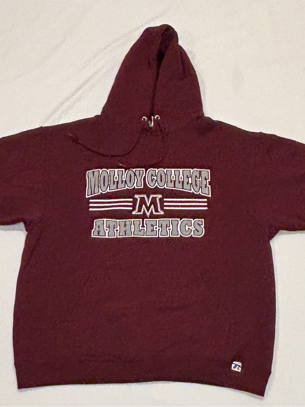 Russell Athletic Molloy College Athletics Men’s L Maroon Hoodie